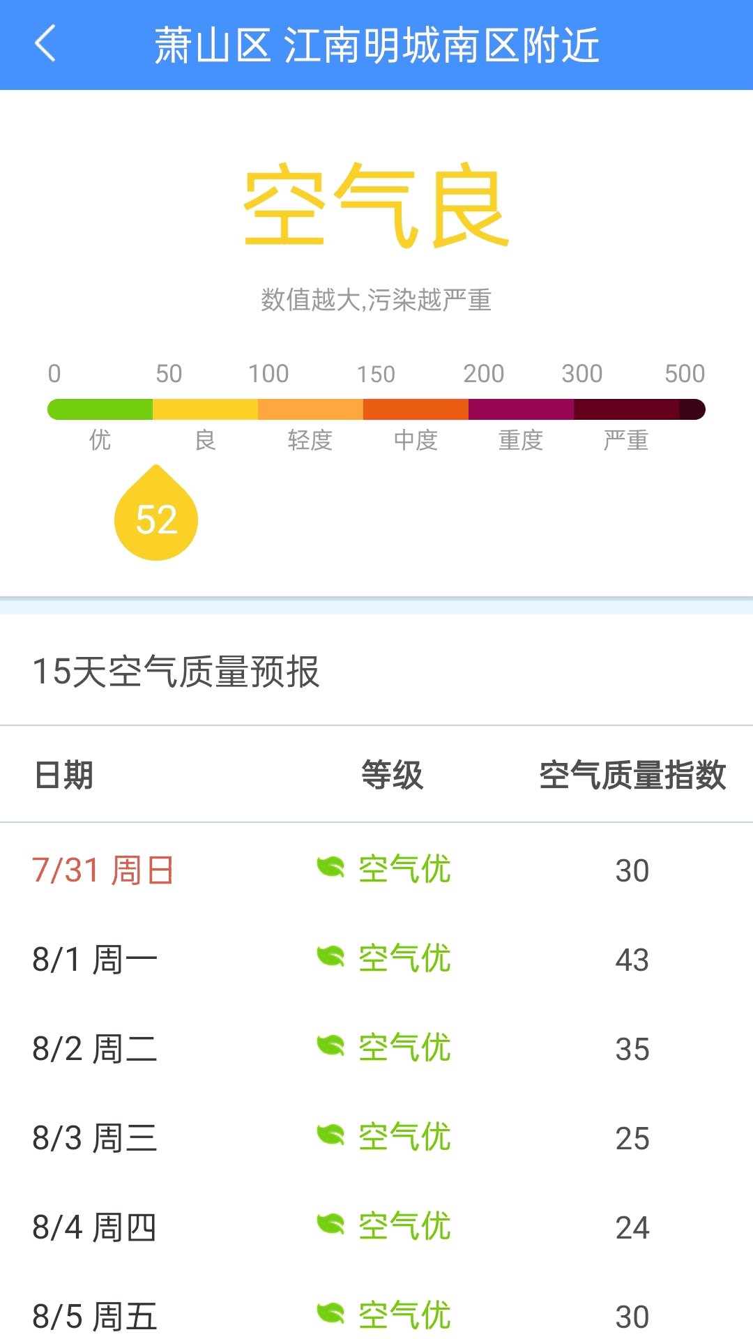 明月天气预报